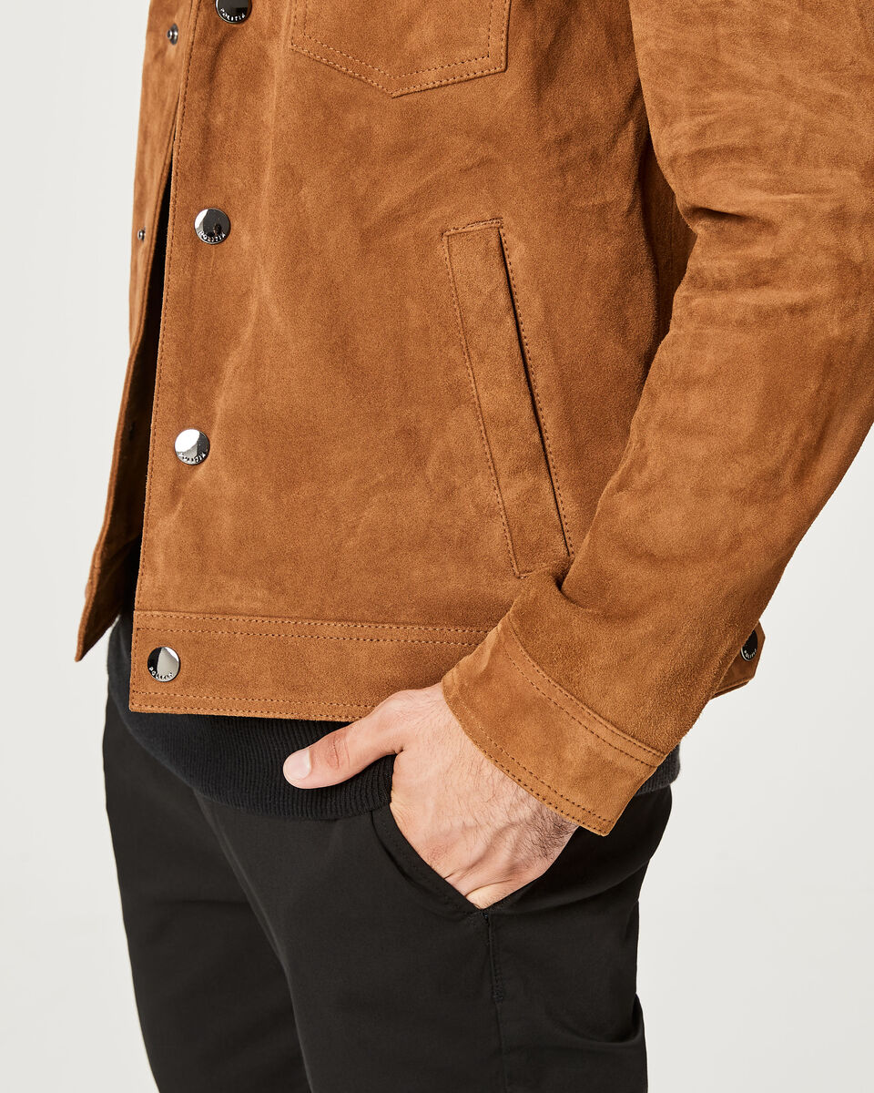Bentleigh Leather Jacket, Tan, hi-res